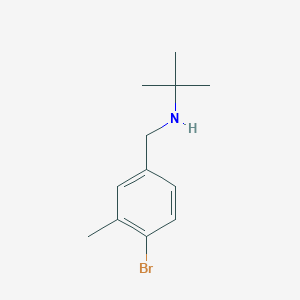 [(4-Bromo-3-methylphenyl)methyl](tert-butyl)amine - 