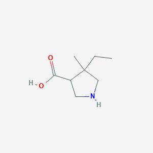 4-Ethyl-4-methylpyrrolidine-3-carboxylic acid - 
