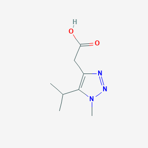 2-[1-Methyl-5-(propan-2-YL)-1H-1,2,3-triazol-4-YL]acetic acid - 