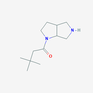 3,3-Dimethyl-1-{octahydropyrrolo[2,3-c]pyrrol-1-yl}butan-1-one - 