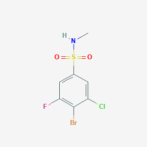 4-Bromo-3-chloro-5-fluoro-N-methylbenzene-1-sulfonamide - 