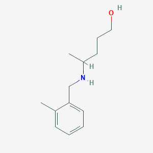 4-{[(2-Methylphenyl)methyl]amino}pentan-1-ol - 
