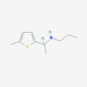 [1-(5-Methylthiophen-2-YL)ethyl](propyl)amine - 