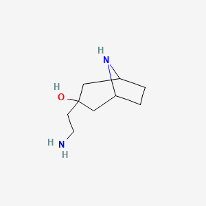 3-(2-Aminoethyl)-8-azabicyclo[3.2.1]octan-3-OL - 