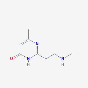 6-Methyl-2-[2-(methylamino)ethyl]-3,4-dihydropyrimidin-4-one - 