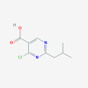 4-Chloro-2-(2-methylpropyl)pyrimidine-5-carboxylic acid - 