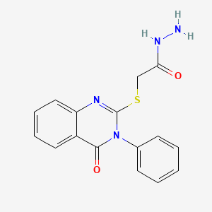 2-[(4-Oxo-3-phenyl-3,4-dihydroquinazolin-2-yl)sulfanyl]acetohydrazide - 