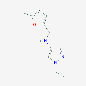 1-Ethyl-N-[(5-methylfuran-2-yl)methyl]-1H-pyrazol-4-amine - 