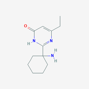 2-(1-Aminocyclohexyl)-6-ethyl-3,4-dihydropyrimidin-4-one - 