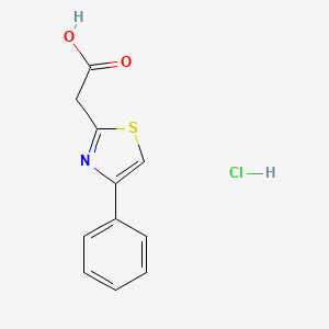 2-(4-Phenyl-1,3-thiazol-2-yl)acetic acid hydrochloride - 