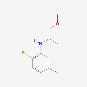 2-bromo-N-(1-methoxypropan-2-yl)-5-methylaniline - 