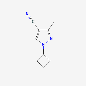 1-Cyclobutyl-3-methyl-1H-pyrazole-4-carbonitrile - 
