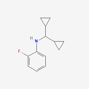N-(dicyclopropylmethyl)-2-fluoroaniline - 