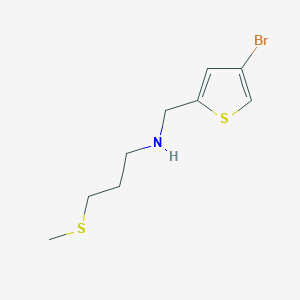 [(4-Bromothiophen-2-yl)methyl][3-(methylsulfanyl)propyl]amine - 