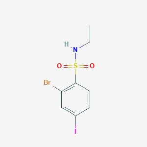 2-Bromo-N-ethyl-4-iodobenzene-1-sulfonamide - 
