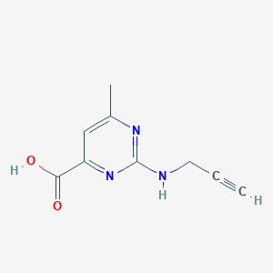6-Methyl-2-[(prop-2-yn-1-yl)amino]pyrimidine-4-carboxylic acid - 