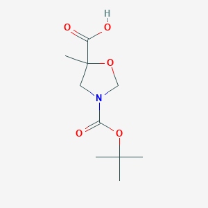 3-[(tert-Butoxy)carbonyl]-5-methyl-1,3-oxazolidine-5-carboxylic acid - 