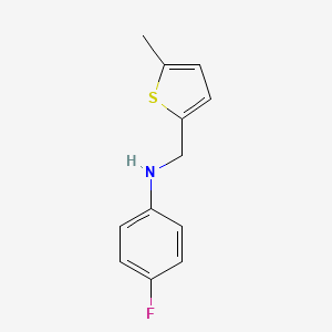 4-fluoro-N-[(5-methylthiophen-2-yl)methyl]aniline - 51305-49-8