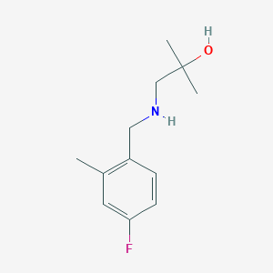1-{[(4-Fluoro-2-methylphenyl)methyl]amino}-2-methylpropan-2-ol - 