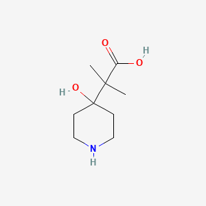 2-(4-Hydroxypiperidin-4-yl)-2-methylpropanoic acid - 328401-32-7