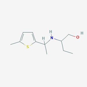 2-{[1-(5-Methylthiophen-2-yl)ethyl]amino}butan-1-ol - 