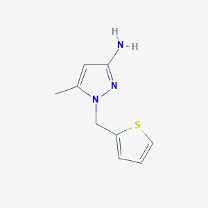 5-Methyl-1-[(thiophen-2-yl)methyl]-1H-pyrazol-3-amine - 