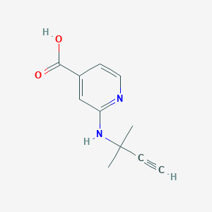 2-((2-Methylbut-3-yn-2-yl)amino)isonicotinic acid - 