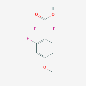 2,2-Difluoro-2-(2-fluoro-4-methoxyphenyl)acetic acid - 