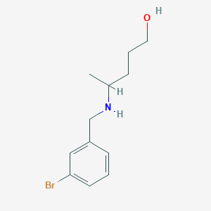 4-{[(3-Bromophenyl)methyl]amino}pentan-1-ol - 