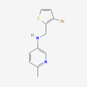 N-[(3-Bromothiophen-2-yl)methyl]-6-methylpyridin-3-amine - 