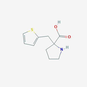 2-(Thiophen-2-ylmethyl)pyrrolidine-2-carboxylicacid - 