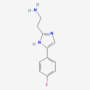 2-[4-(4-Fluorophenyl)-1H-imidazol-2-yl]ethan-1-amine - 