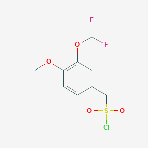 [3-(Difluoromethoxy)-4-methoxyphenyl]methanesulfonyl chloride - 