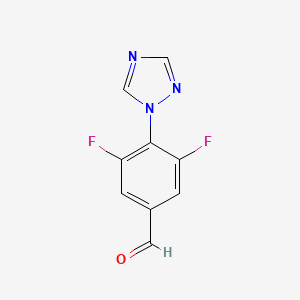 3,5-Difluoro-4-(1H-1,2,4-triazol-1-YL)benzaldehyde - 