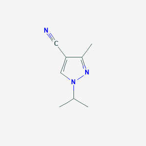 3-Methyl-1-(propan-2-YL)-1H-pyrazole-4-carbonitrile - 