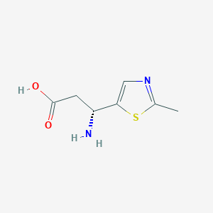 (3R)-3-Amino-3-(2-methyl-1,3-thiazol-5-yl)propanoic acid - 