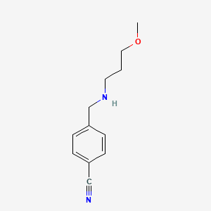 4-{[(3-Methoxypropyl)amino]methyl}benzonitrile - 