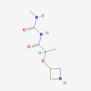 1-[2-(Azetidin-3-yloxy)propanoyl]-3-methylurea - 