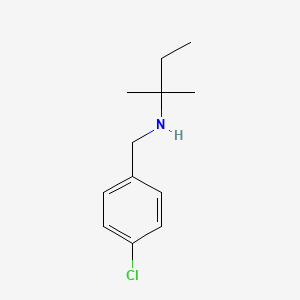 [(4-Chlorophenyl)methyl](2-methylbutan-2-YL)amine - 