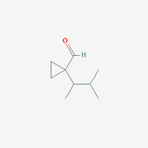 1-(3-Methylbutan-2-yl)cyclopropane-1-carbaldehyde - 
