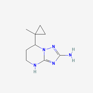7-(1-Methylcyclopropyl)-4H,5H,6H,7H-[1,2,4]triazolo[1,5-a]pyrimidin-2-amine - 
