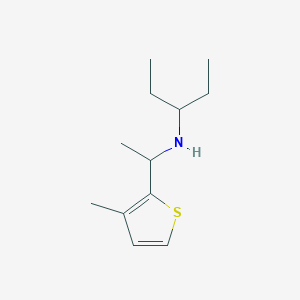 [1-(3-Methylthiophen-2-yl)ethyl](pentan-3-yl)amine - 