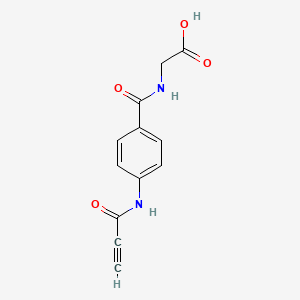 2-{[4-(Prop-2-ynamido)phenyl]formamido}acetic acid - 