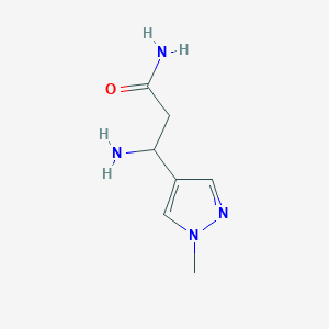 3-Amino-3-(1-methyl-1H-pyrazol-4-YL)propanamide - 