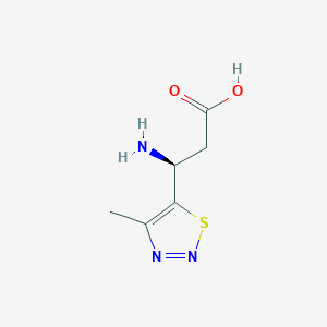 (3S)-3-Amino-3-(4-methyl-1,2,3-thiadiazol-5-yl)propanoic acid - 