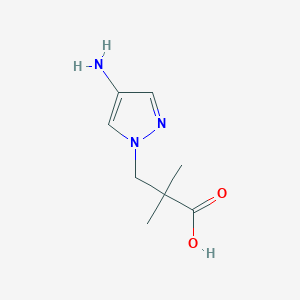 3-(4-amino-1H-pyrazol-1-yl)-2,2-dimethylpropanoic acid - 