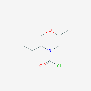 5-Ethyl-2-methylmorpholine-4-carbonyl chloride - 