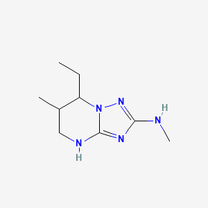 7-Ethyl-N,6-dimethyl-4H,5H,6H,7H-[1,2,4]triazolo[1,5-a]pyrimidin-2-amine - 