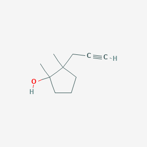 1,2-Dimethyl-2-(prop-2-yn-1-yl)cyclopentan-1-ol - 