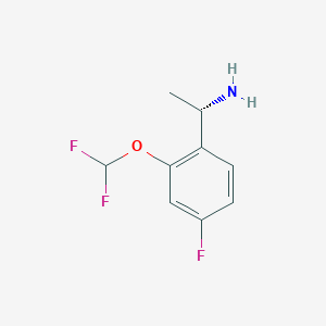 (1S)-1-[2-(difluoromethoxy)-4-fluorophenyl]ethan-1-amine - 